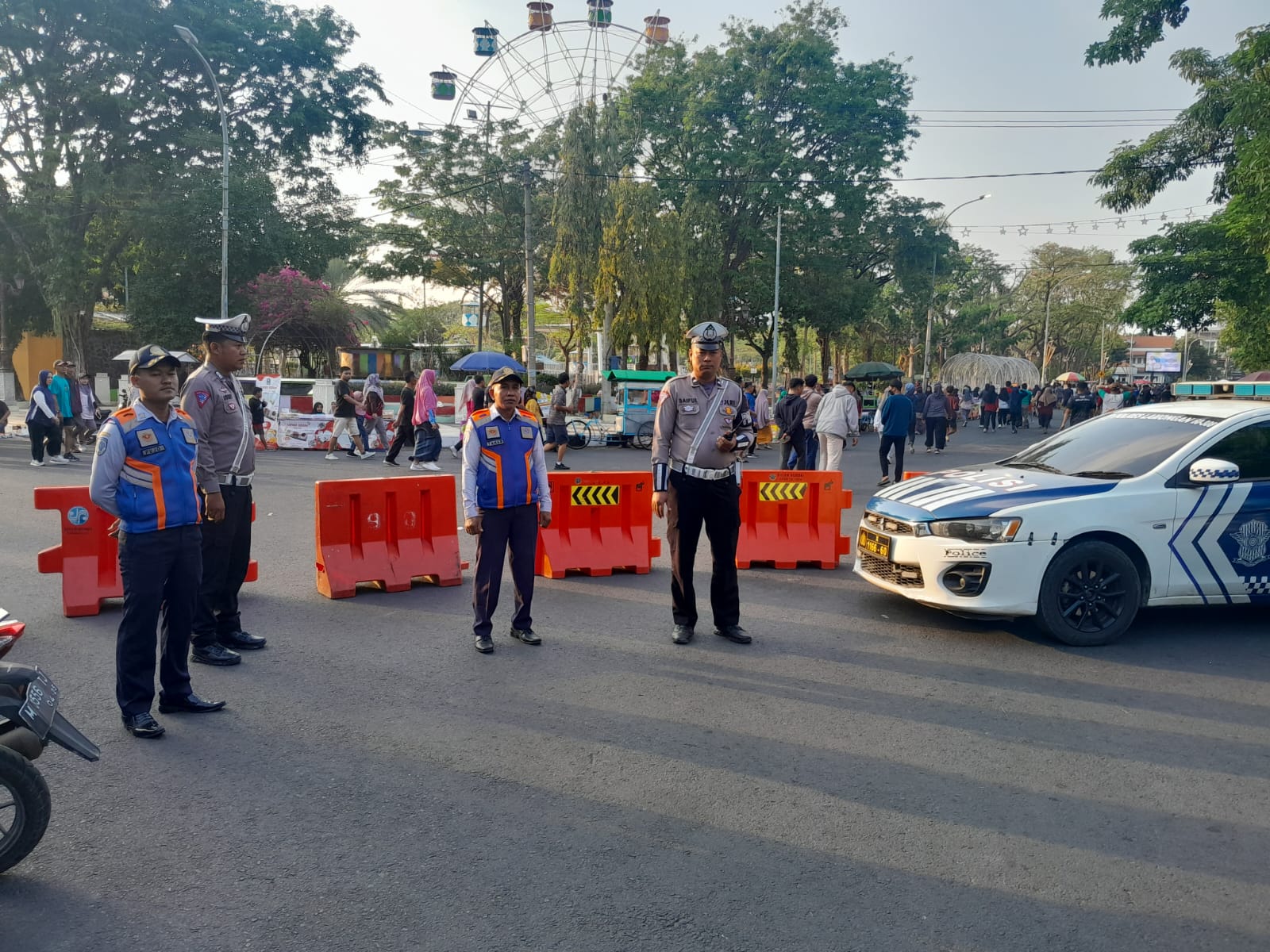Personel Polres Lamongan Gelar Pengamanan Minggu Ceria