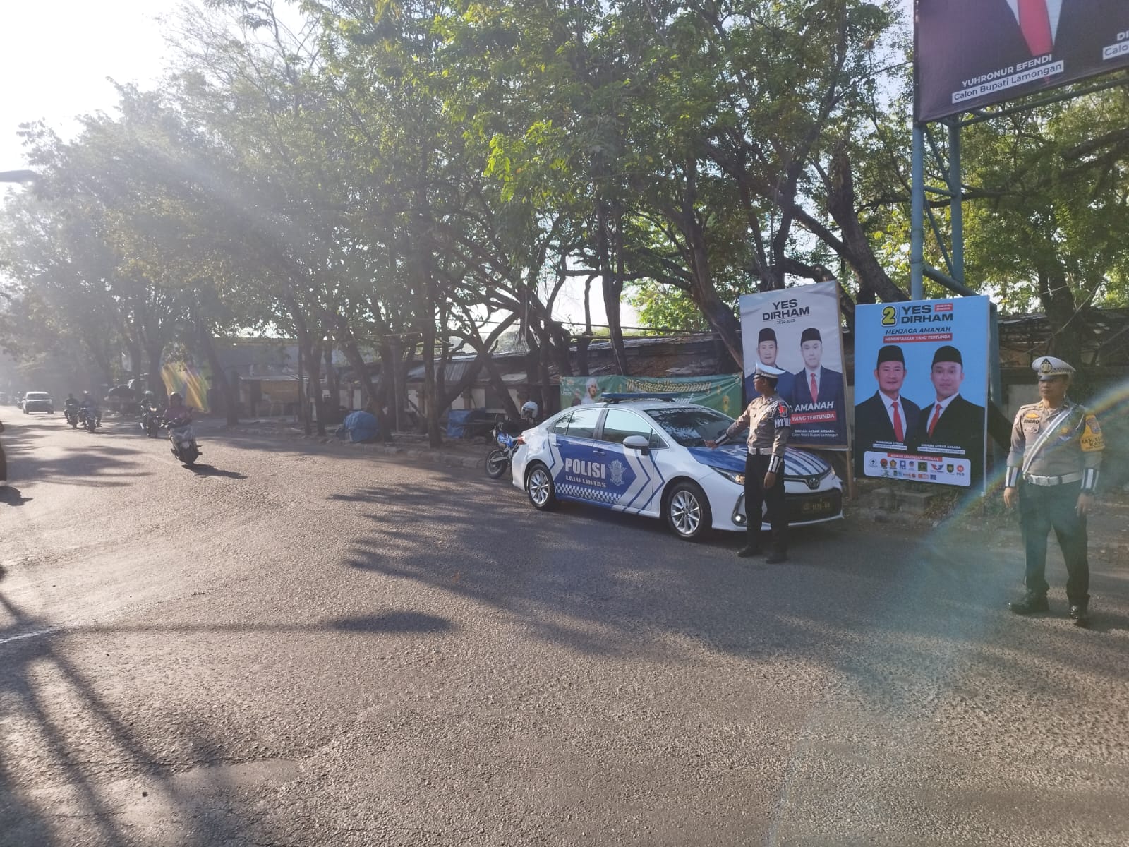 Anggota Polres Lamongan Laksanakan Commander Wish Guna Cegah Terjadinya Laka Lantas