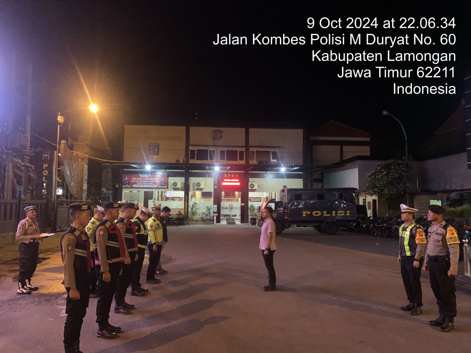 Personel Polres Lamongan Lakukan Patroli Harkamtibmas Secara Rutin