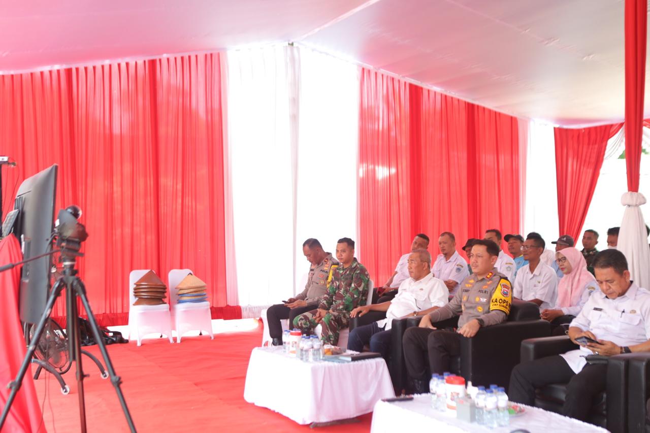 Kapolres Lamongan Hadiri Zoom Meeting Peluncuran Gugus Tugas Polri Mendukung Ketahanan Pangan Secara Serentak