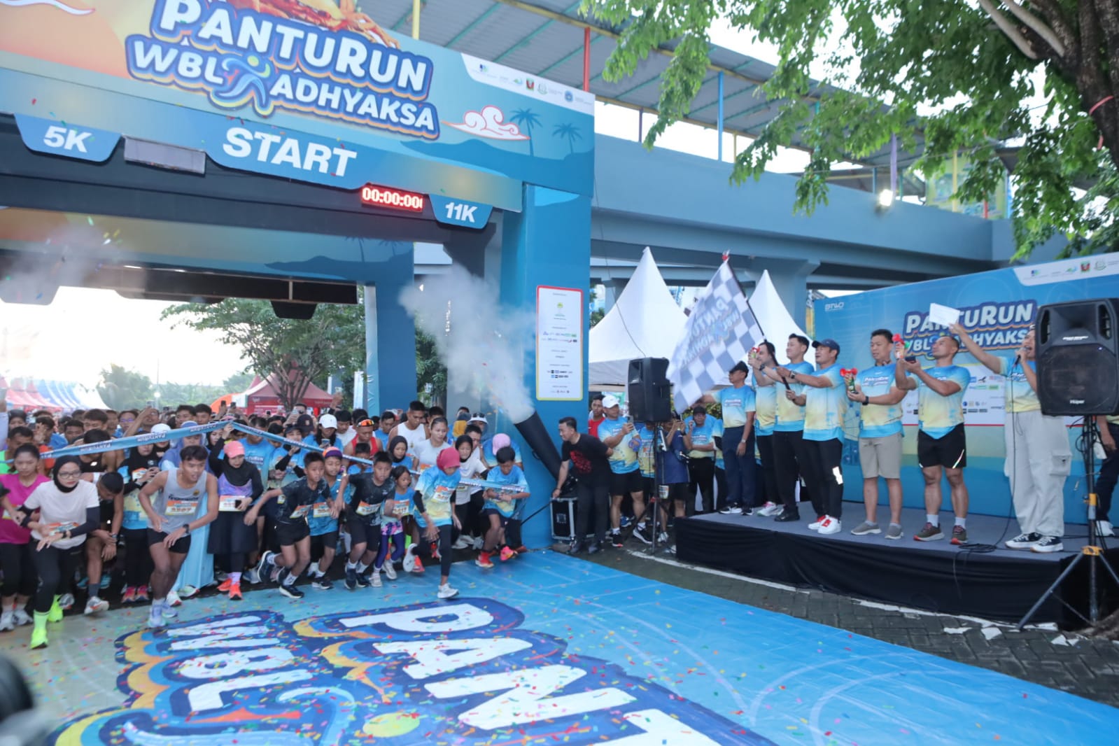 Kapolres Lamongan Turut Hadir dalam Event PantuRun di Wisata Bahari Lamongan