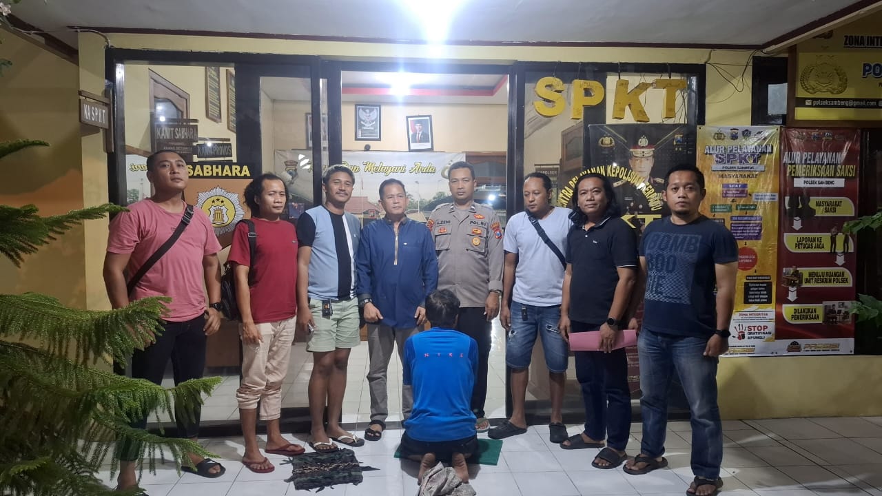 Polsek Sambeng Bersama Tim Jaka Tingkir Polres Lamongan Berhasil Amankan Pelaku Curanmor